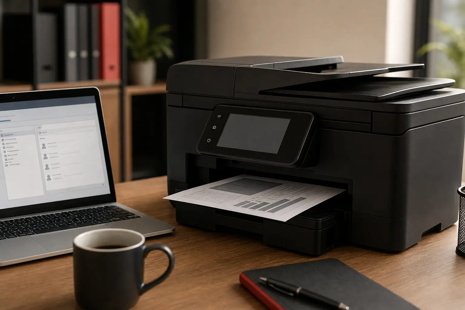 Illustratieve afbeelding bij scan-naar-e-mail op een professionele printer werkt weer